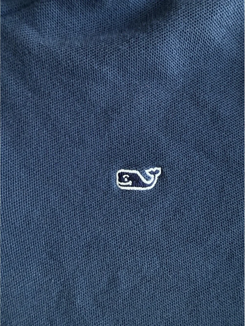 Vineyard Vines 1/4 Zip Pullover Sweater Boys XL (18) Navy Blue 100% Pima Cotton